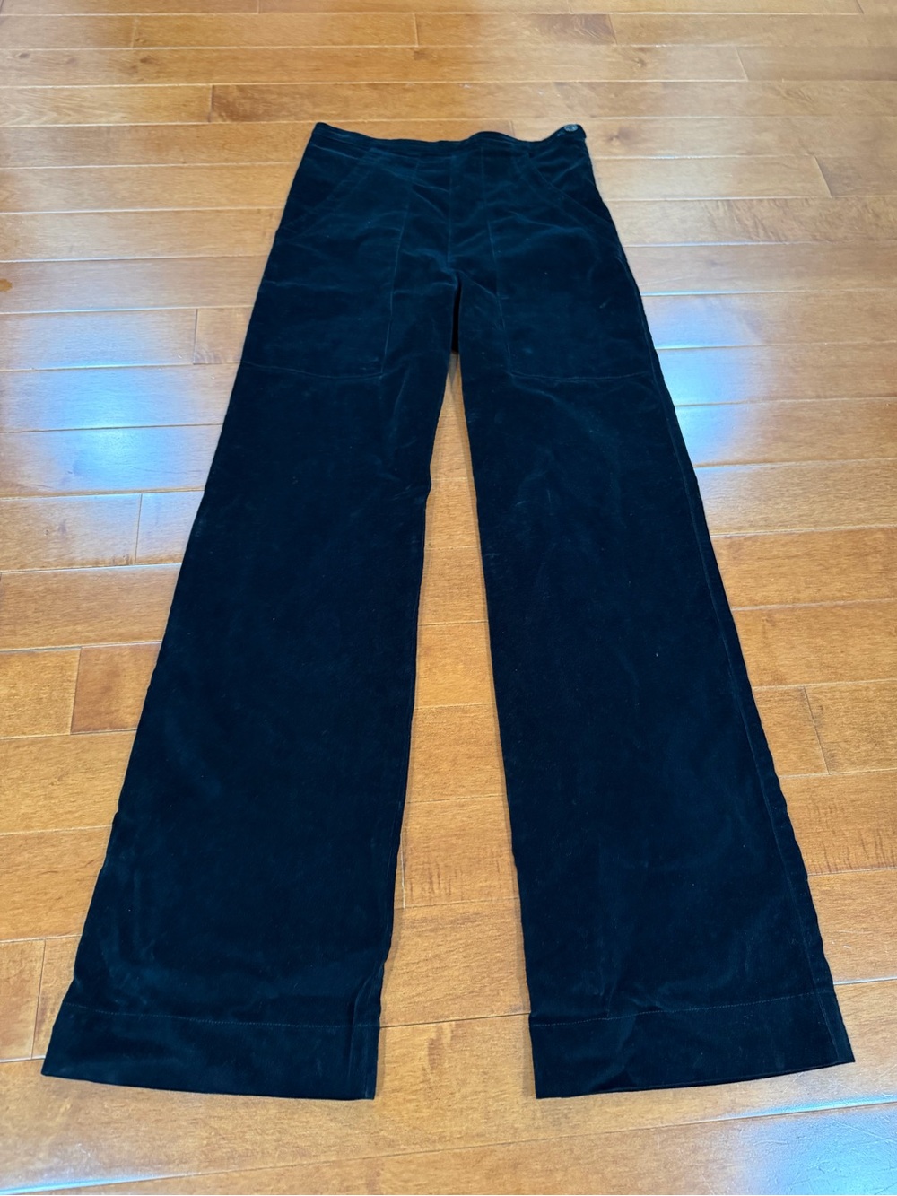Prairie Underground Black High Rise Side Zip Cotton Spandex Corduroy Pants Sz. S